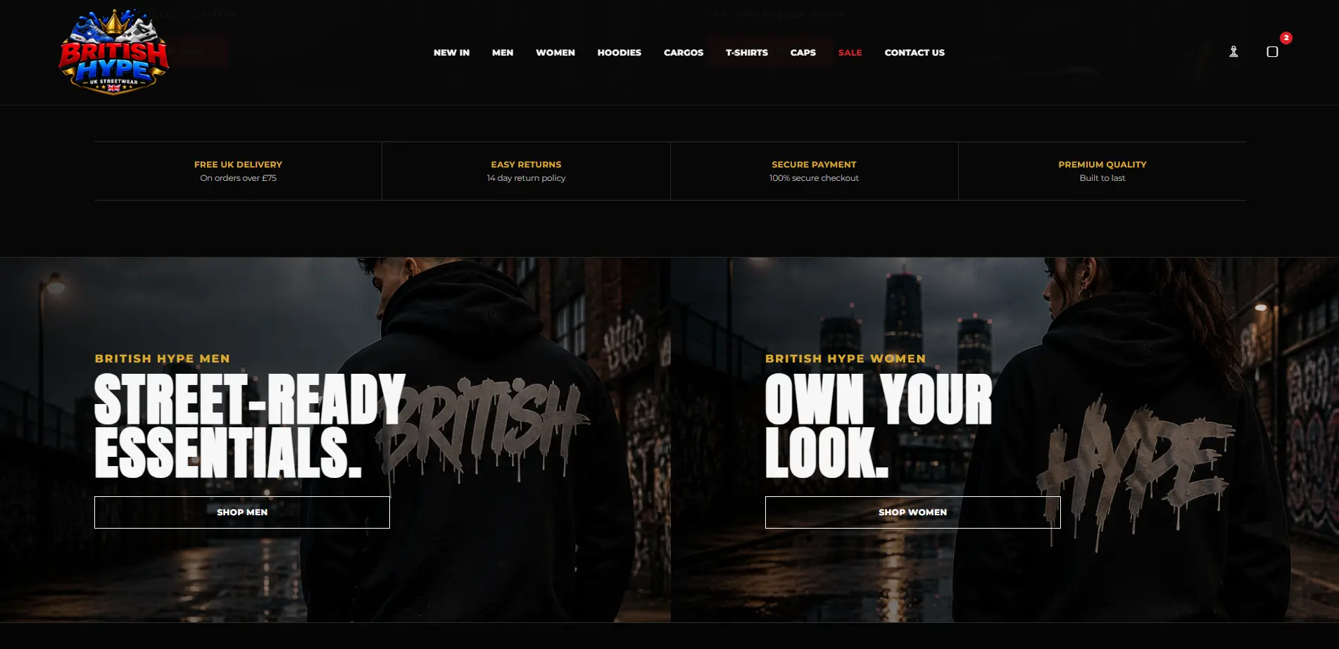 British Hype website