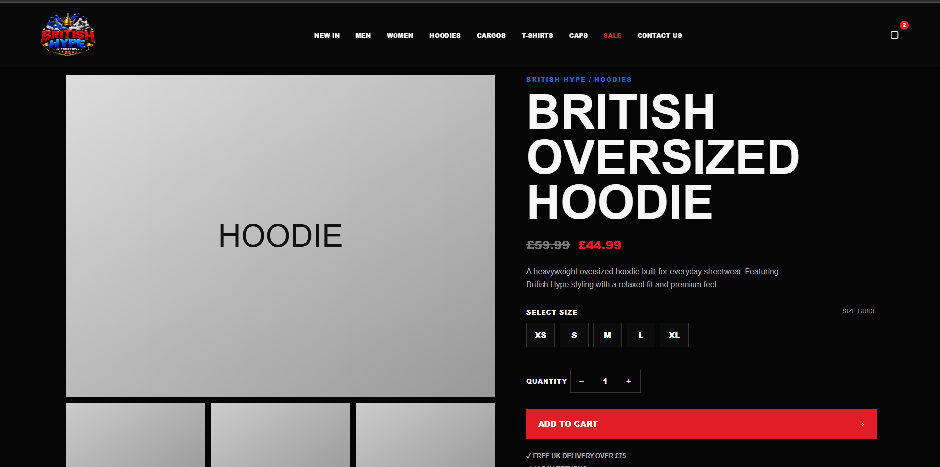 British Hype website