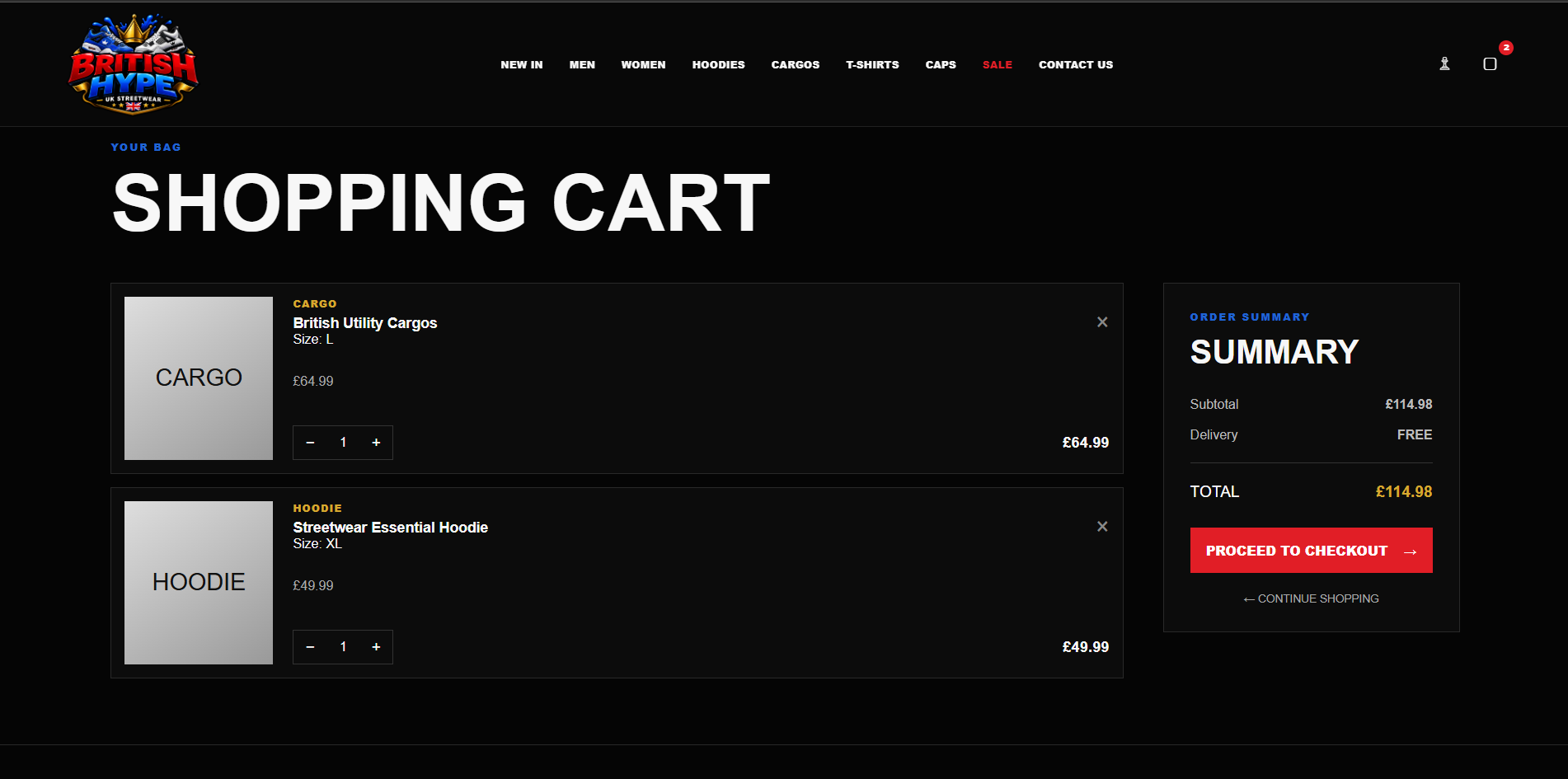 British Hype website