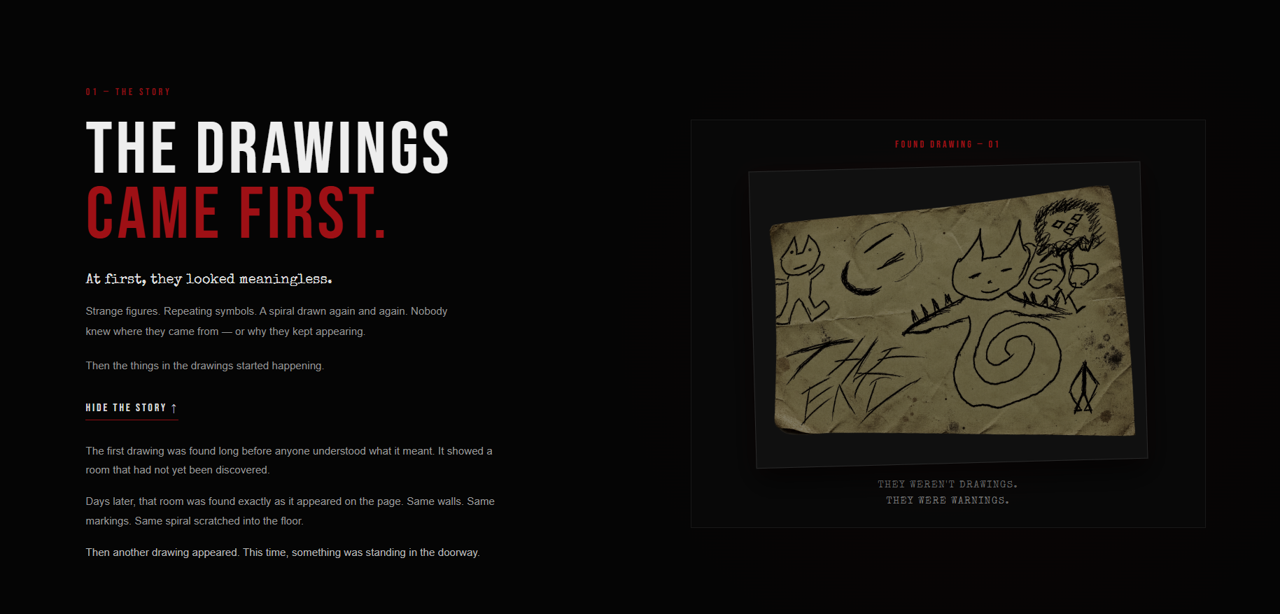 Into the Spiral website section